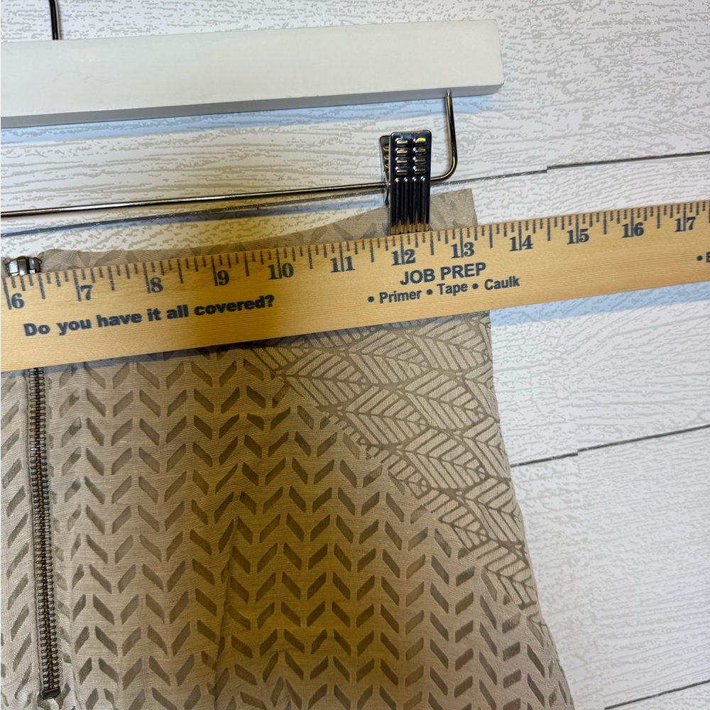 Maeve Anthropologie Cream Textured A-Line Skirt Size 2 - Picture 6 of 8